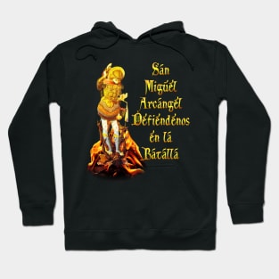 San Miguel Arcangel Spanish St Michael the Archangel Prayer Hoodie